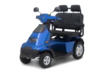 Side View of Blue Afiscooter S4 Dual Seat