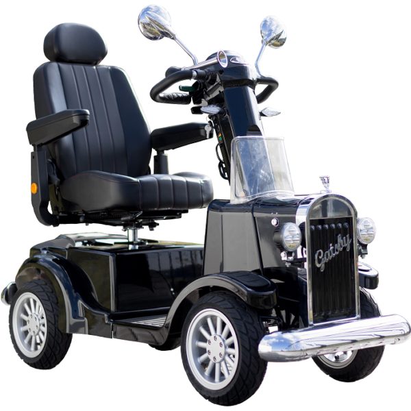 Balack Color of Gatsby Vintage Automobile-Style Luxury Mobility Scooter