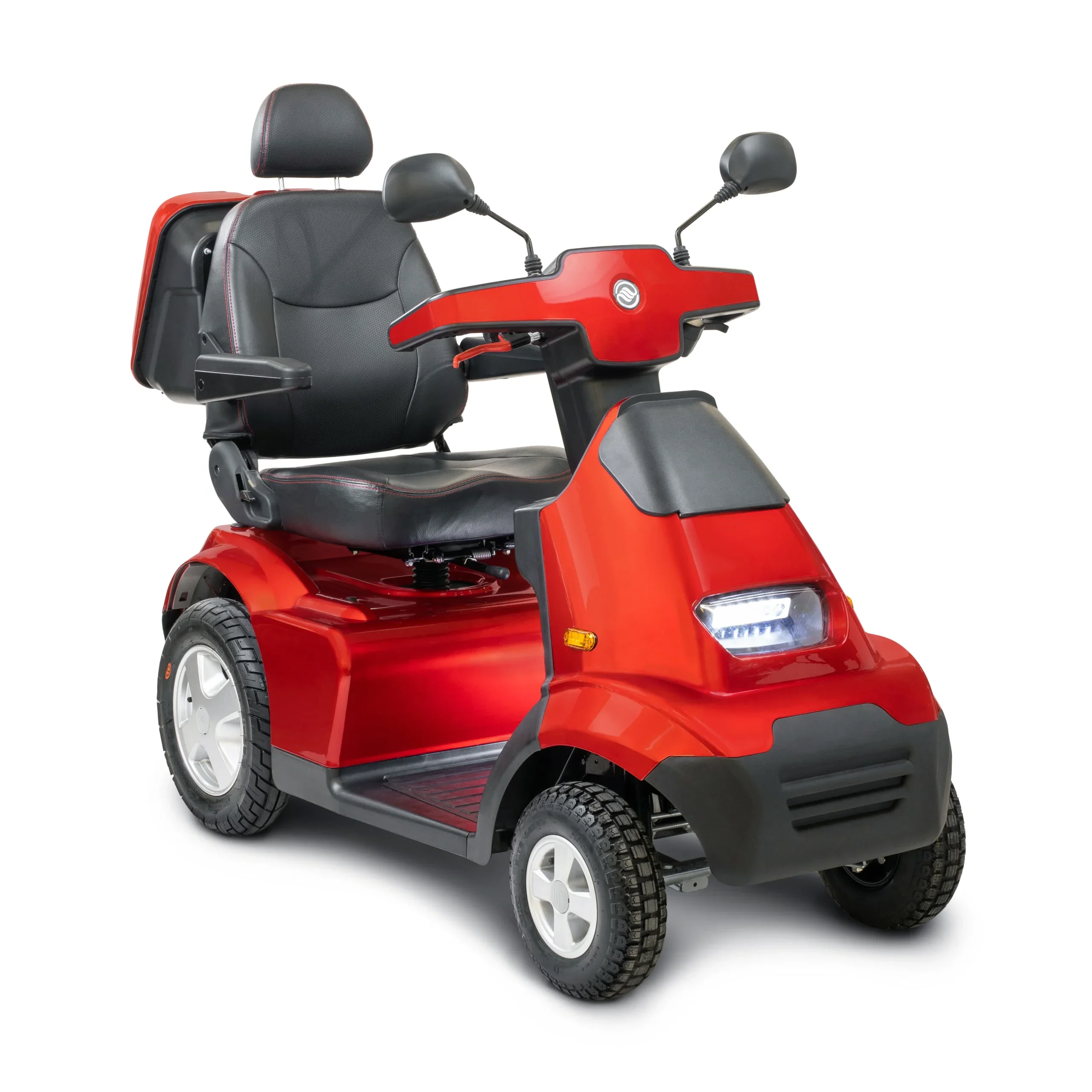 Afiscooter S4 mobility scooter available with left-hand throttle controls