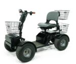 Cheetah Ninja all terrain mobility scooter and golf cart rear three quarter view