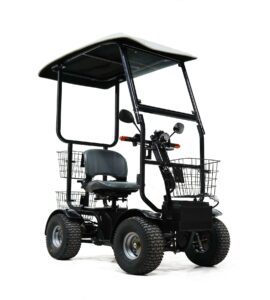 Cheetah Ninja canopy version mobility scooter front angle view