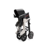 Enhance Mobility Roamate folded to its compact 18.9 by 14.6 by 31.5 inch size