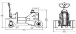 DJ Products TrailerCaddy 15k 48v dimensions drawing