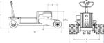 DJ Products TrailerCaddy Terminal Tractor dimensions drawing
